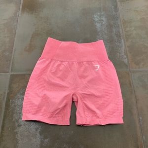 Pink gymshark shorts